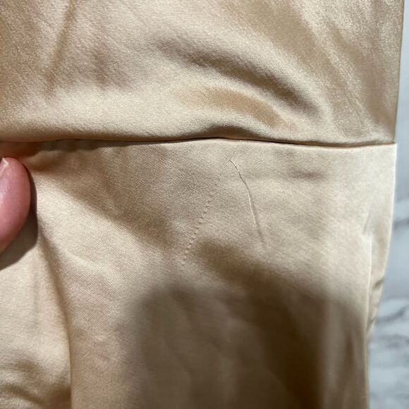 Significant Other Gracie Satin Halter Neck Gown in Almond - Picture 4 of 8